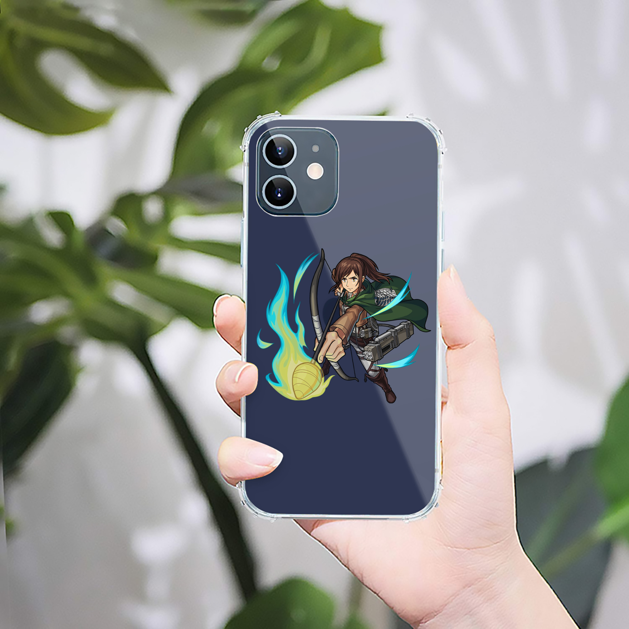 （画像用） 進撃の巨人 サシャ·ブラウス Attack on Titan Sasha Blaus 【iPhone 12シリーズ対応】透明スマホケース（クリアソフトケース）